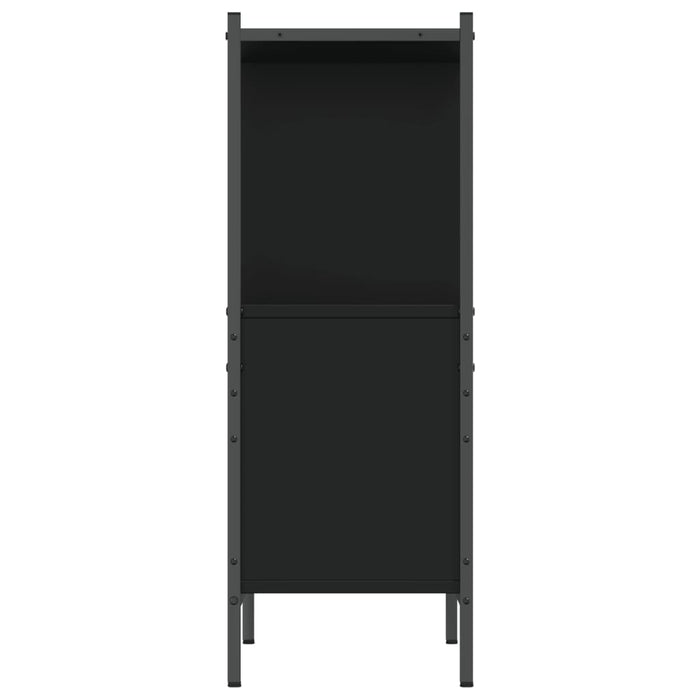 Bibliotecă, negru, 72x28x77,5 cm, lemn prelucrat - WALTI WALTI