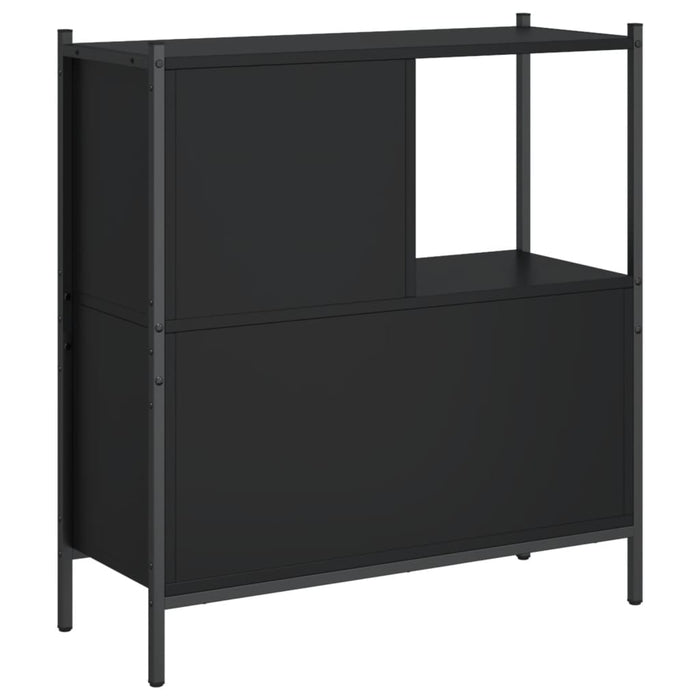 Bibliotecă, negru, 72x28x77,5 cm, lemn prelucrat - WALTI WALTI