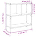 Bibliotecă, negru, 72x28x77,5 cm, lemn prelucrat - WALTI WALTI