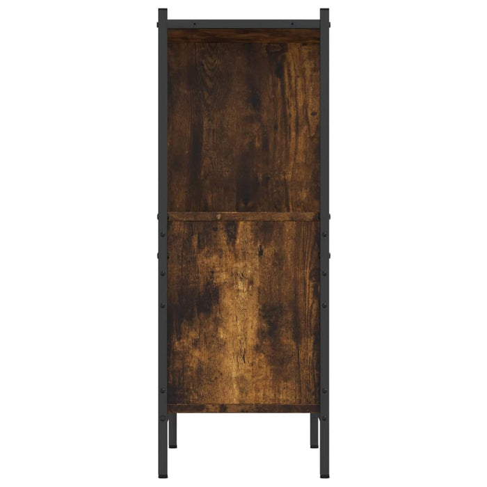 Bibliotecă, stejar fumuriu, 72x28x77,5 cm, lemn prelucrat - WALTI WALTI