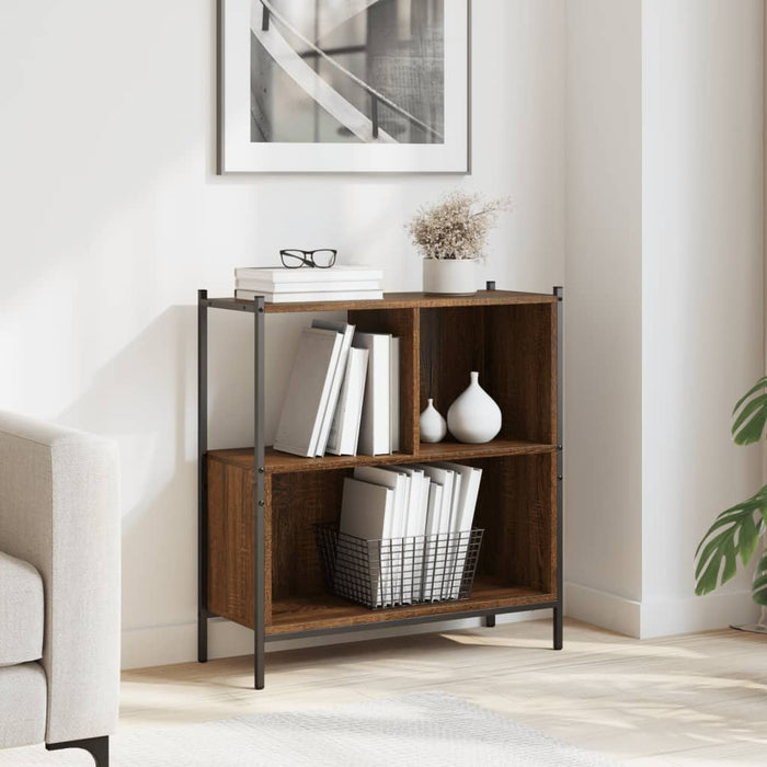 Bibliotecă, stejar maro, 72x28x77,5 cm, lemn prelucrat - WALTI WALTI
