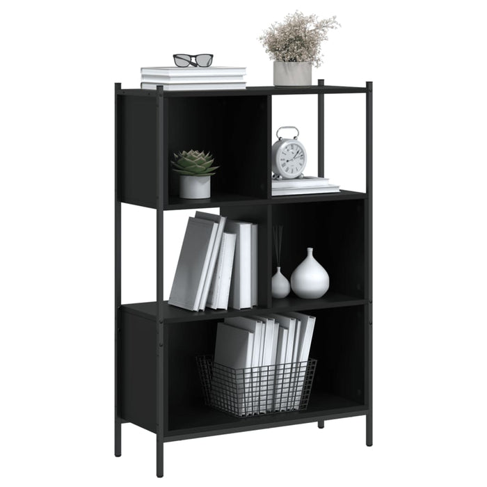 Bibliotecă, negru, 72x28x109 cm, lemn prelucrat - WALTI WALTI