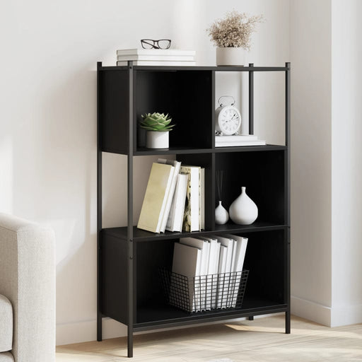 Bibliotecă, negru, 72x28x109 cm, lemn prelucrat - WALTI WALTI