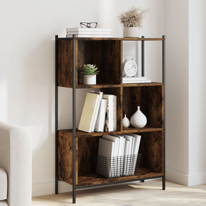 Bibliotecă, stejar fumuriu, 72x28x109 cm, lemn prelucrat - WALTI WALTI