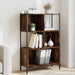 Bibliotecă, stejar fumuriu, 72x28x109 cm, lemn prelucrat - WALTI WALTI