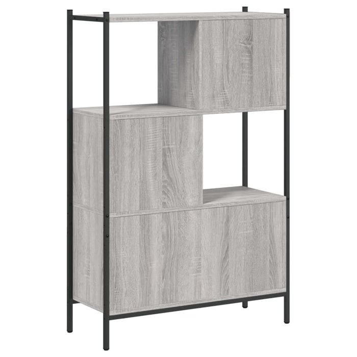 Bibliotecă, gri sonoma, 72x28x109 cm, lemn prelucrat - WALTI WALTI