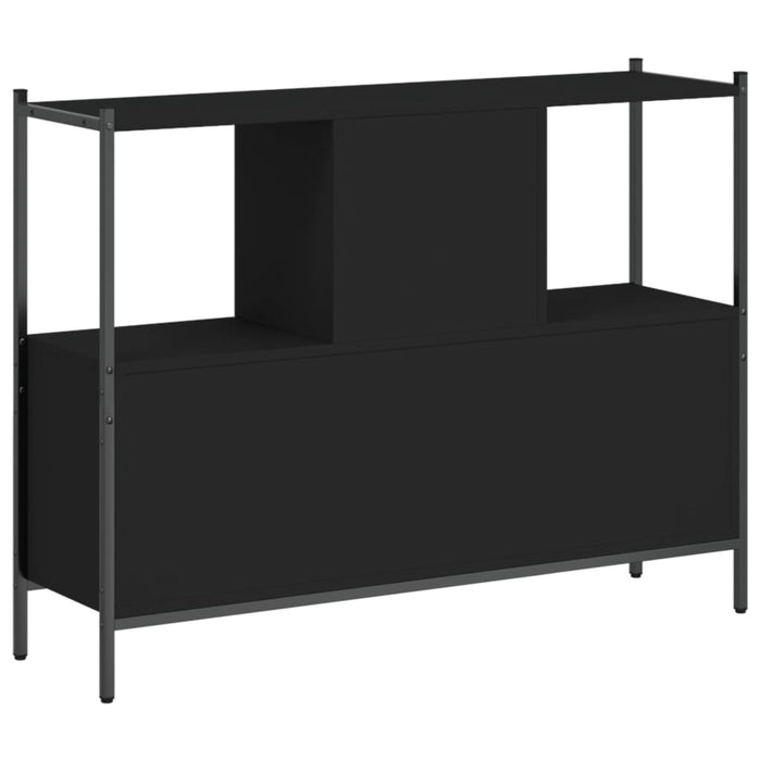 Bibliotecă, negru, 102x28x77,5 cm, lemn prelucrat WALTI