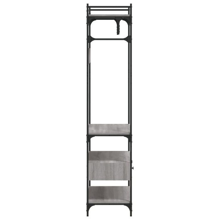 Șifonier cu sertare, gri sonoma, 89x39x184,5 cm, lemn compozit - WALTI WALTI