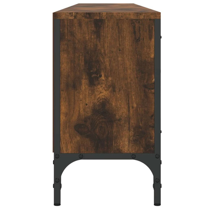 Comodă TV cu sertar, stejar fumuriu 200x25x44 cm lemn prelucrat - WALTI WALTI