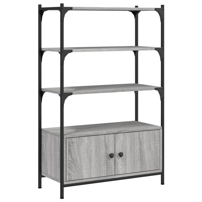 Bibliotecă 3 niveluri gri sonoma 70x30x109,5 cm, lemn prelucrat WALTI
