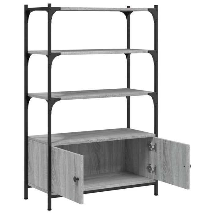 Bibliotecă 3 niveluri gri sonoma 70x30x109,5 cm, lemn prelucrat WALTI