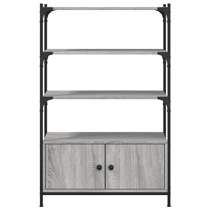 Bibliotecă 3 niveluri gri sonoma 70x30x109,5 cm, lemn prelucrat WALTI