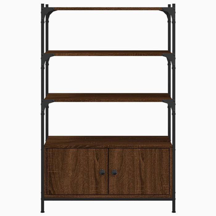 Bibliotecă 3 niveluri stejar maro 70x30x109,5 cm lemn prelucrat WALTI