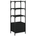 Bibliotecă cu 3 niveluri, negru, 41x30x109,5 cm, lemn prelucrat - WALTI WALTI
