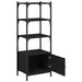Bibliotecă cu 3 niveluri, negru, 41x30x109,5 cm, lemn prelucrat - WALTI WALTI