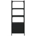 Bibliotecă cu 3 niveluri, negru, 41x30x109,5 cm, lemn prelucrat - WALTI WALTI
