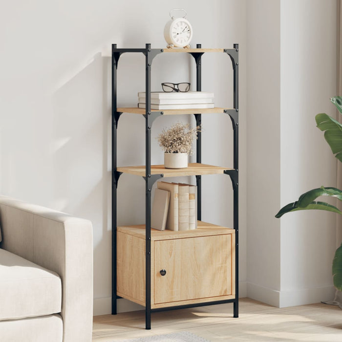 Bibliotecă 3 niveluri, stejar sonoma, 41x30x109,5 cm lemn WALTI