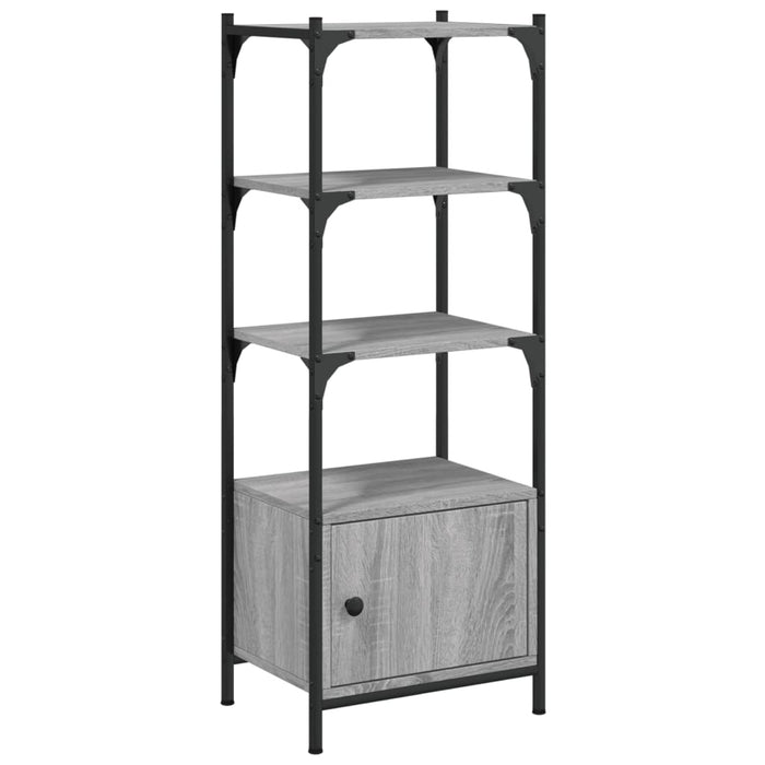 Bibliotecă 3 niveluri gri sonoma 41x30x109,5 cm, lemn prelucrat - WALTI WALTI