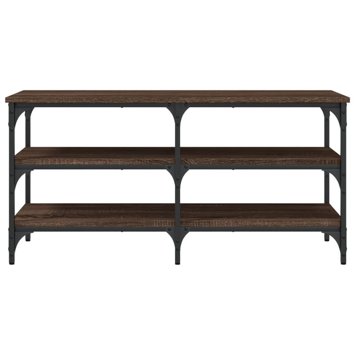 Bancă de pantofi, stejar maro, 100x38,5x49 cm, lemn prelucrat - WALTI WALTI