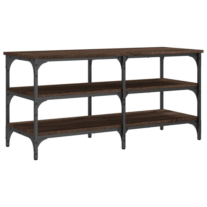 Bancă de pantofi, stejar maro, 100x38,5x49 cm, lemn prelucrat - WALTI WALTI