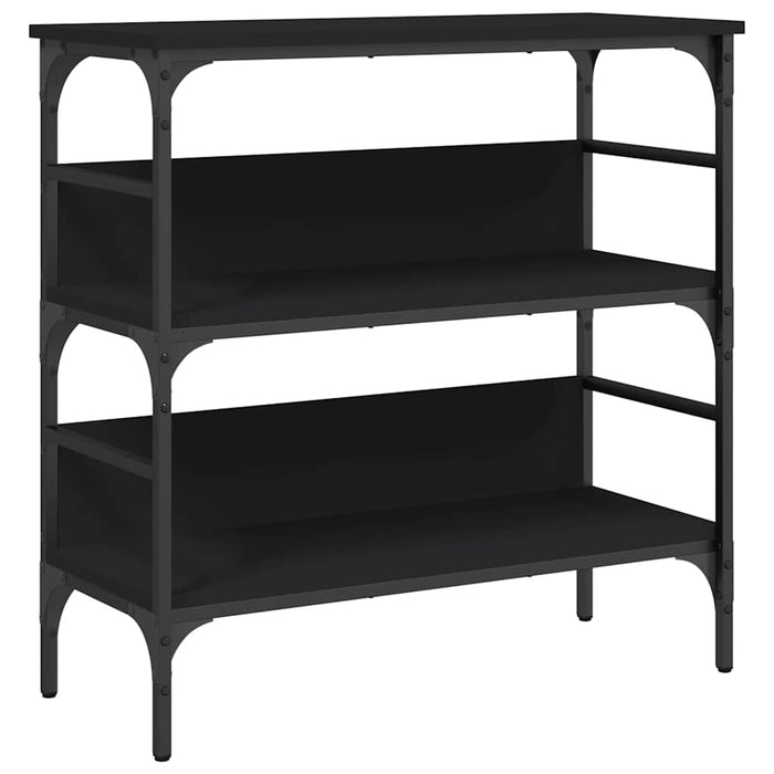 Masă consolă, negru, 75x32x75 cm, lemn prelucrat WALTI