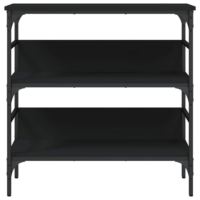 Masă consolă, negru, 75x32x75 cm, lemn prelucrat WALTI