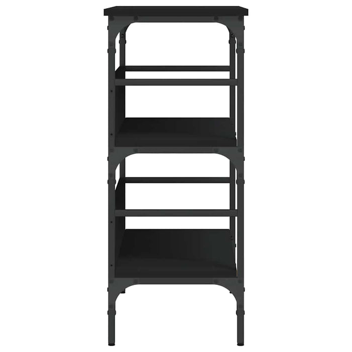 Masă consolă, negru, 75x32x75 cm, lemn prelucrat WALTI