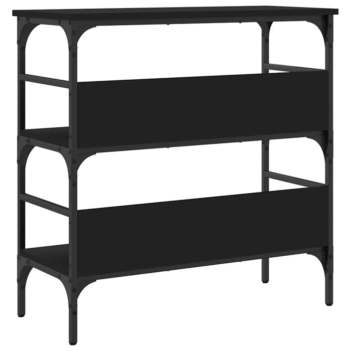 Masă consolă, negru, 75x32x75 cm, lemn prelucrat WALTI
