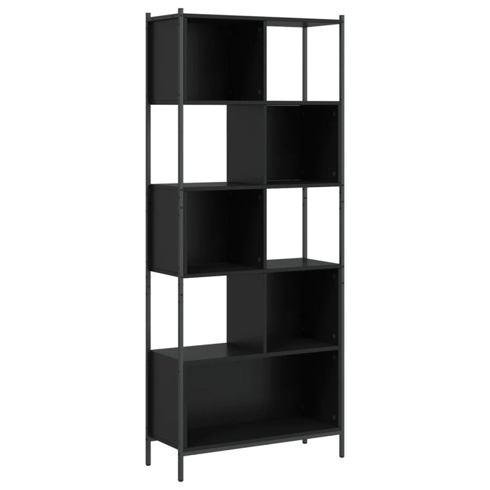 Bibliotecă, negru, 72x28x172 cm, lemn prelucrat - WALTI WALTI