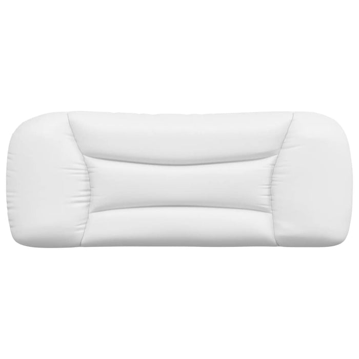 Pernă pentru tăblie de pat Hvar albă 100 cm piele ecologică WALTI