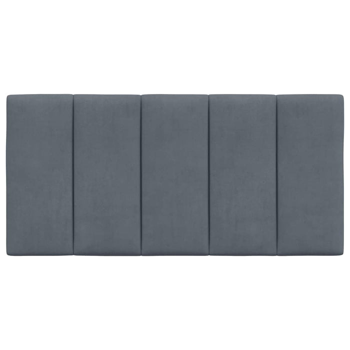 Pernă pentru tăblie de pat Hanko gri închis, 100 cm, catifea WALTI