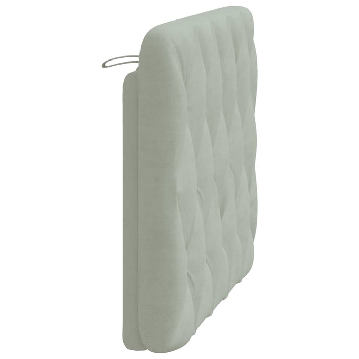 Pernă pentru tăblie de pat gri deschis, 100 cm, catifea WALTI
