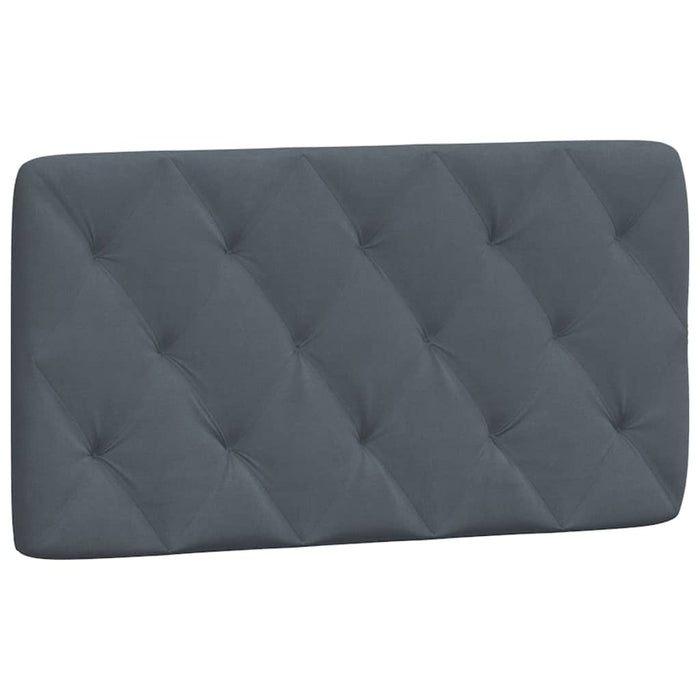 Pernă pentru tăblie de pat, gri închis, 100 cm, catifea WALTI