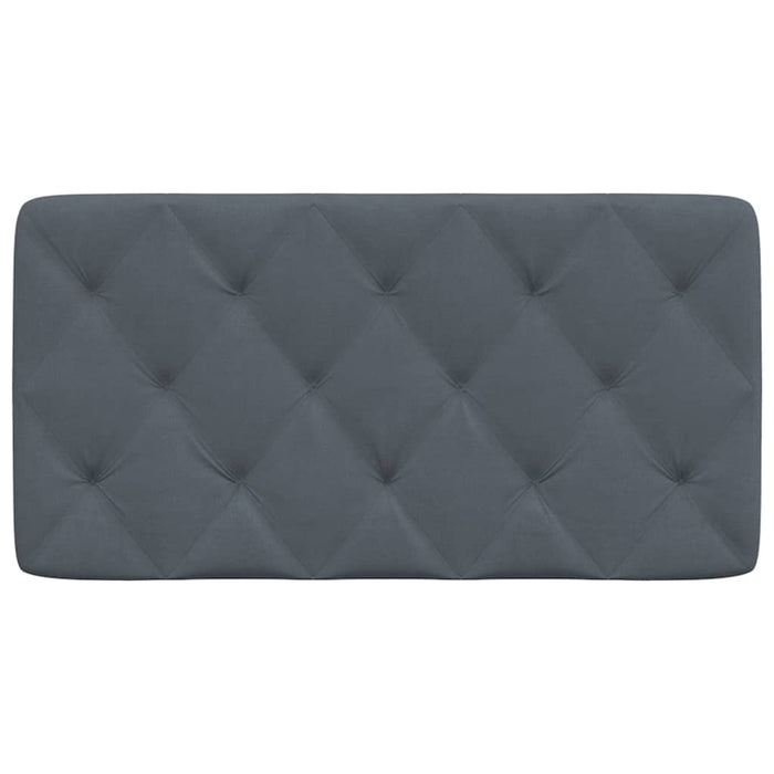 Pernă pentru tăblie de pat, gri închis, 100 cm, catifea WALTI