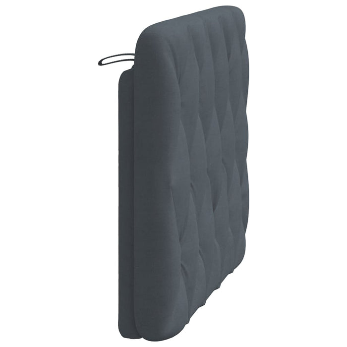 Pernă pentru tăblie de pat, gri închis, 100 cm, catifea WALTI