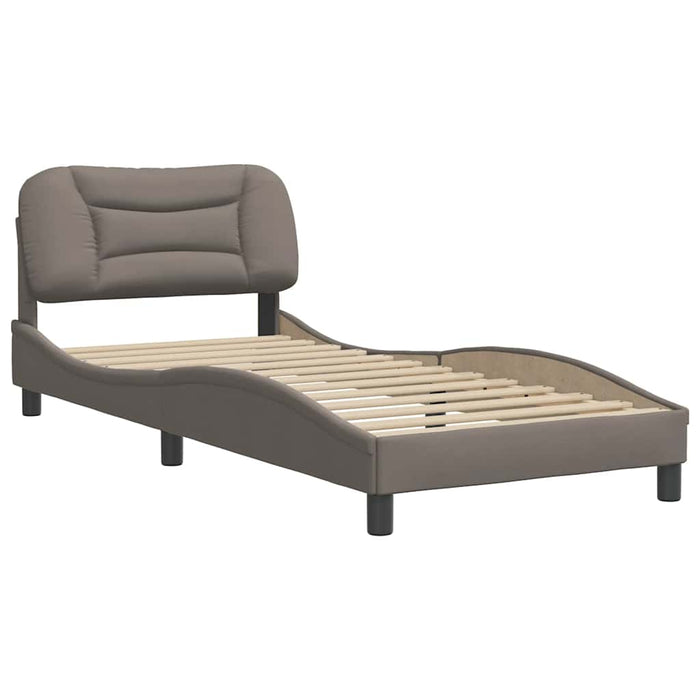 Cadru de pat fără saltea Hvar Taupe 80x200 cm țesătură WALTI