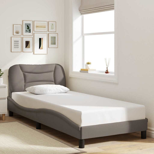 Cadru de pat fără saltea Hvar Taupe 80x200 cm țesătură - WALTI WALTI