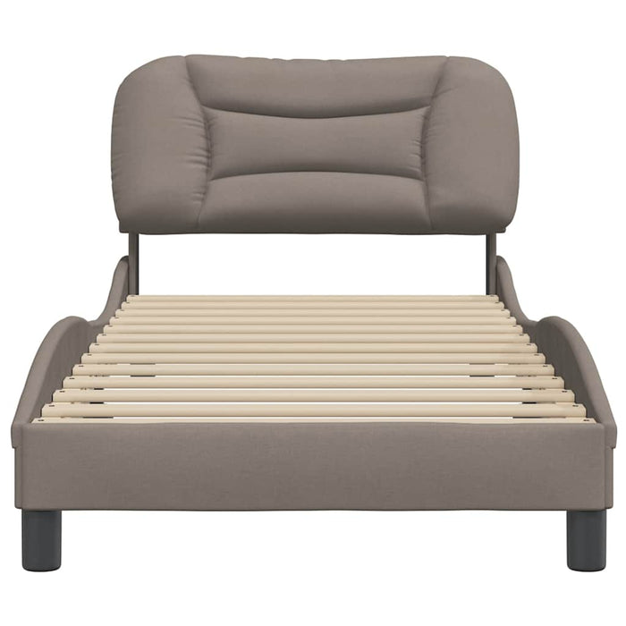 Cadru de pat fără saltea Hvar Taupe 90x200 cm țesătură WALTI
