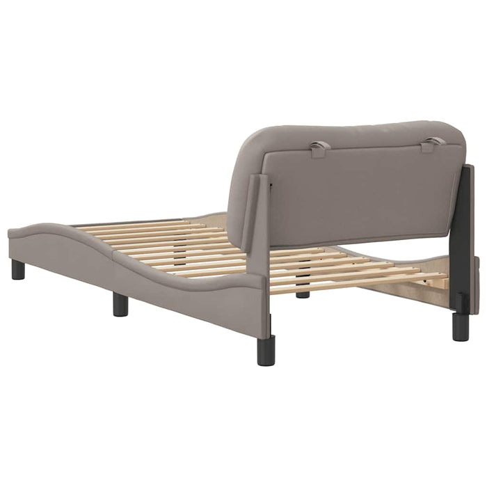 Cadru de pat fără saltea Hvar Taupe 90x200 cm țesătură WALTI