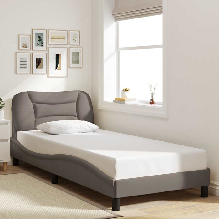Cadru de pat fără saltea Hvar Taupe 90x200 cm țesătură WALTI
