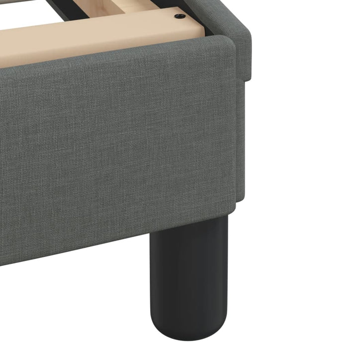 Cadru de pat fără saltea, gri închis, 140x190 cm, textil - WALTI WALTI