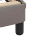 Cadru de pat fără saltea, Hvar, gri taupe, 200x200 cm, textil - WALTI WALTI