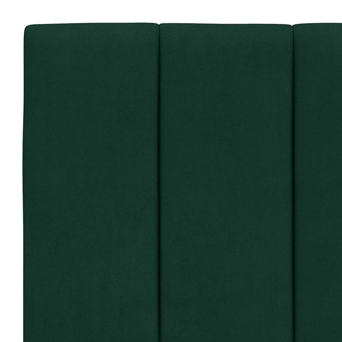 Cadru de pat fără saltea, Hanko, verde închis, 80x200 cm, catifea WALTI