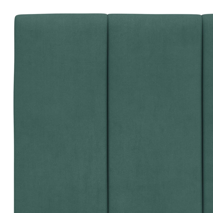 Cadru de pat fără saltea, verde închis, 100x200 cm, catifea - WALTI WALTI