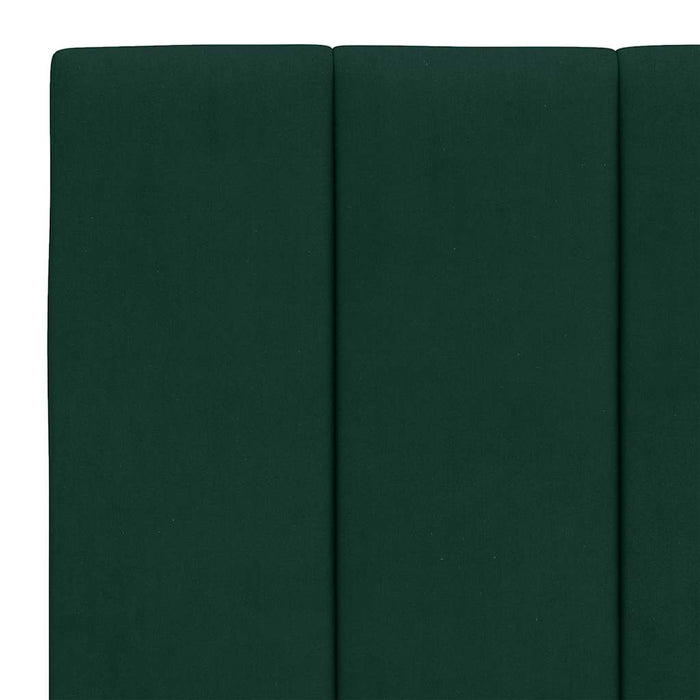 Cadru de pat fără saltea, Hanko, verde închis, 140x190 cm, catifea WALTI