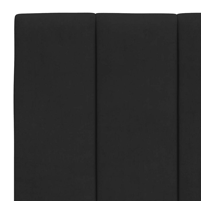 Cadru de pat fără saltea, Hanko, negru, 140x200 cm, catifea WALTI