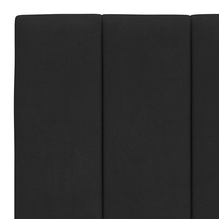 Cadru de pat fără saltea, Hanko, negru, 180x200 cm, catifea WALTI