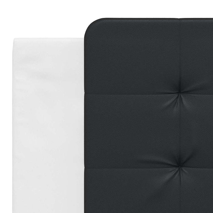 Cadru de pat fără saltea Zadar alb și negru 180x200cm piele artificială WALTI
