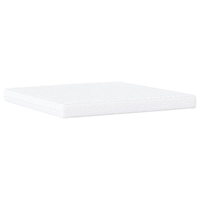 Pat cu saltea, alb, 200x200 cm, piele ecologică - WALTI WALTI
