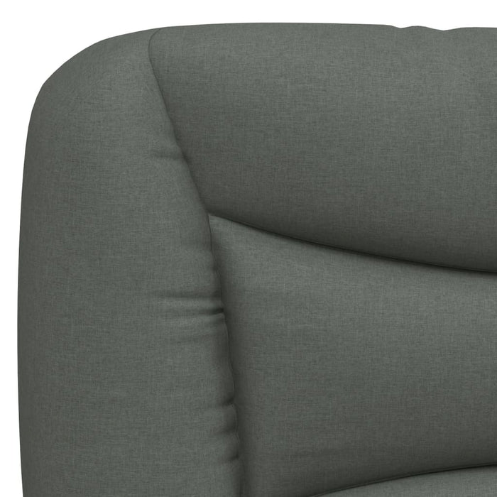 Pat cu saltea, Hvar, gri închis, 90x190 cm, textil WALTI